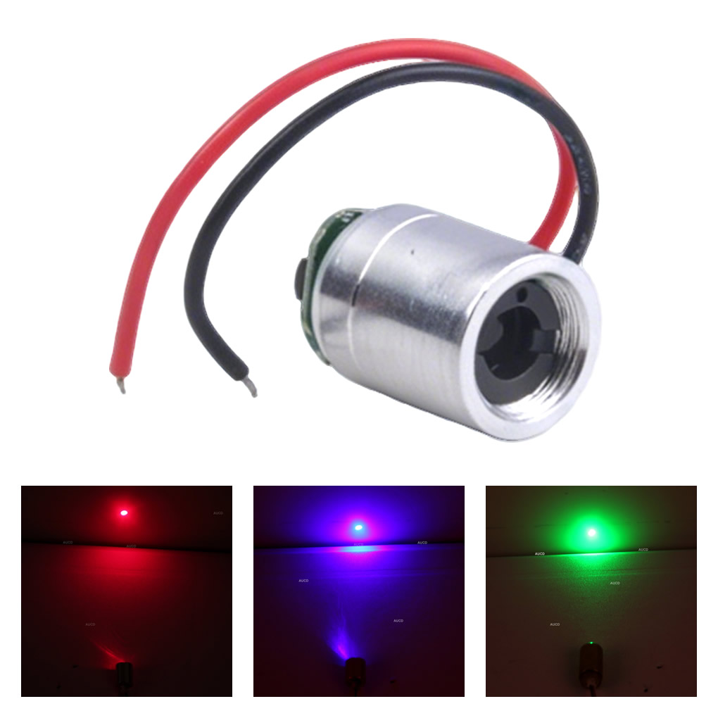 Diode Laser Module - Φ12x15mm DC 5V Red-100mW Green-50mW Blue-100mW