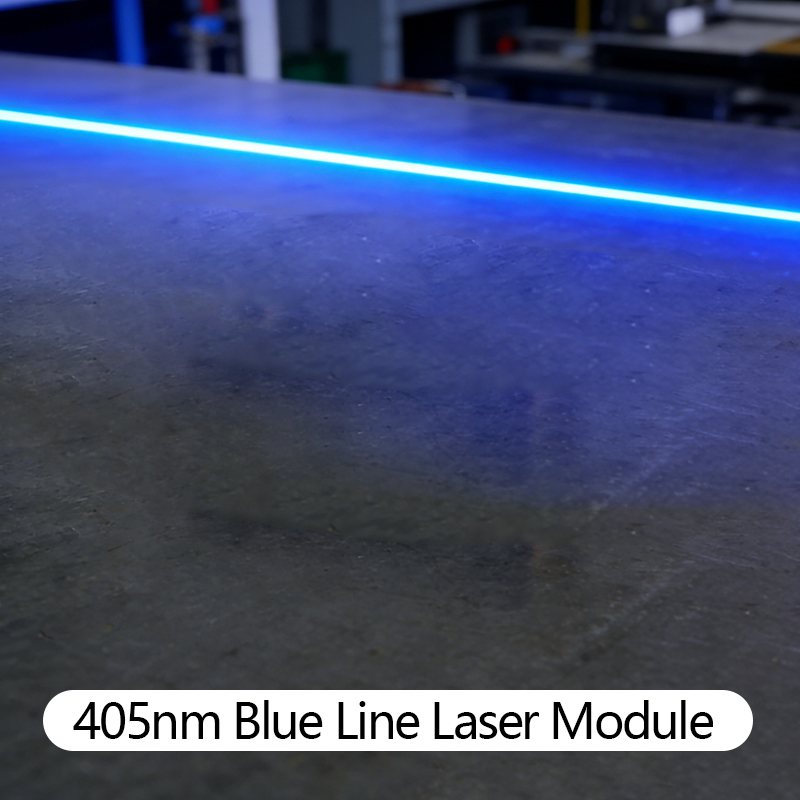 Industrial Laser Table - D12X45mm Focusable 405nm Blue Line 5mw