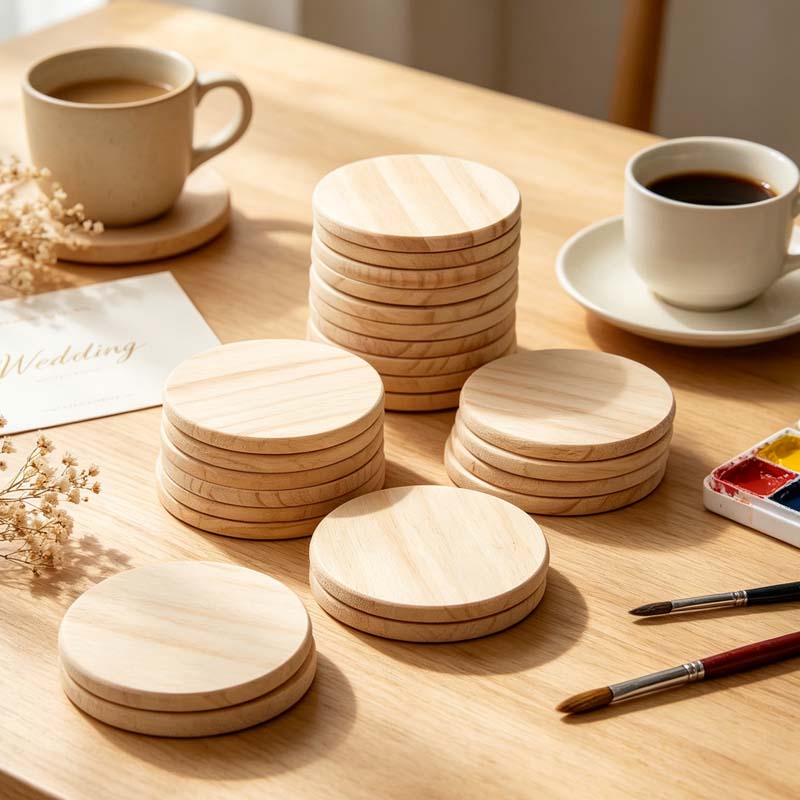 Industrial Laser Table - ﻿ 5/10/15 PCS Unfinished Wooden Circles