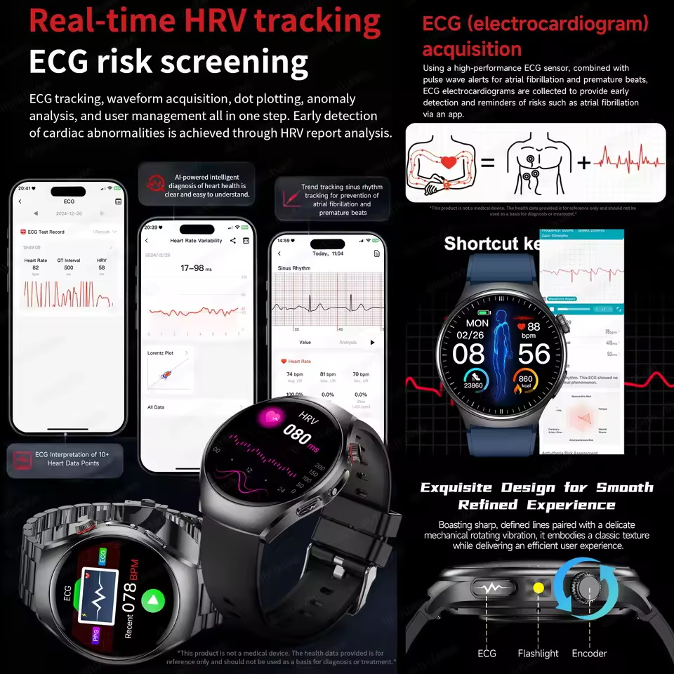 New Accurate ECG Smart Watch B - Industrial Laser Temperature review and price