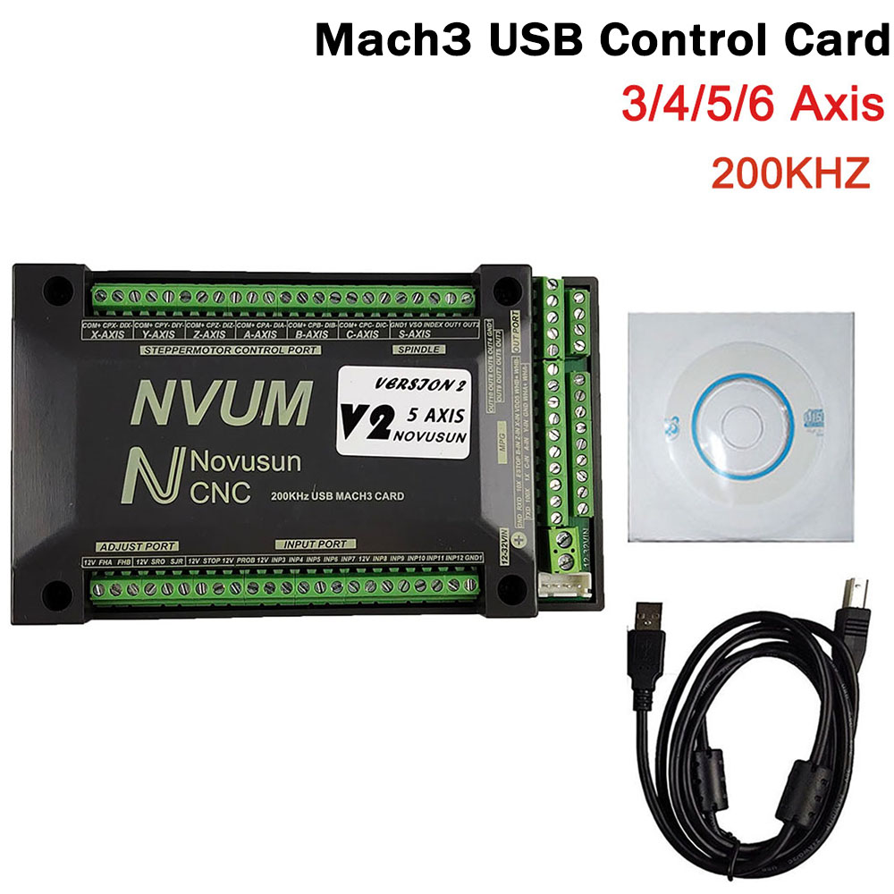 NVUM Mach3 USB Card 200KHz CNC - Breakout Board Mach3 review and price