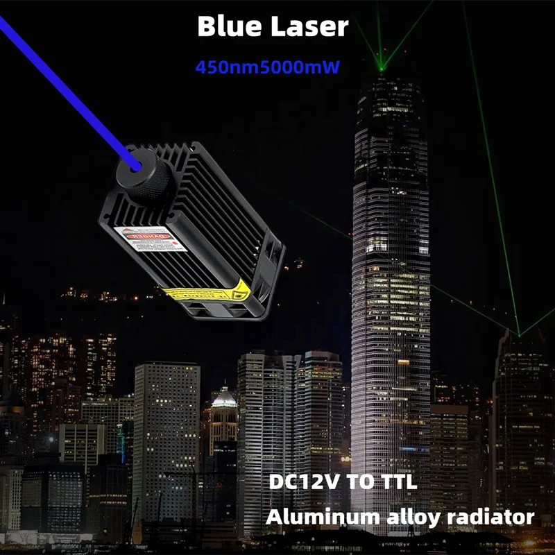 1PC5000 450nm Blue  Light Beam - Diode Laser Module review and price