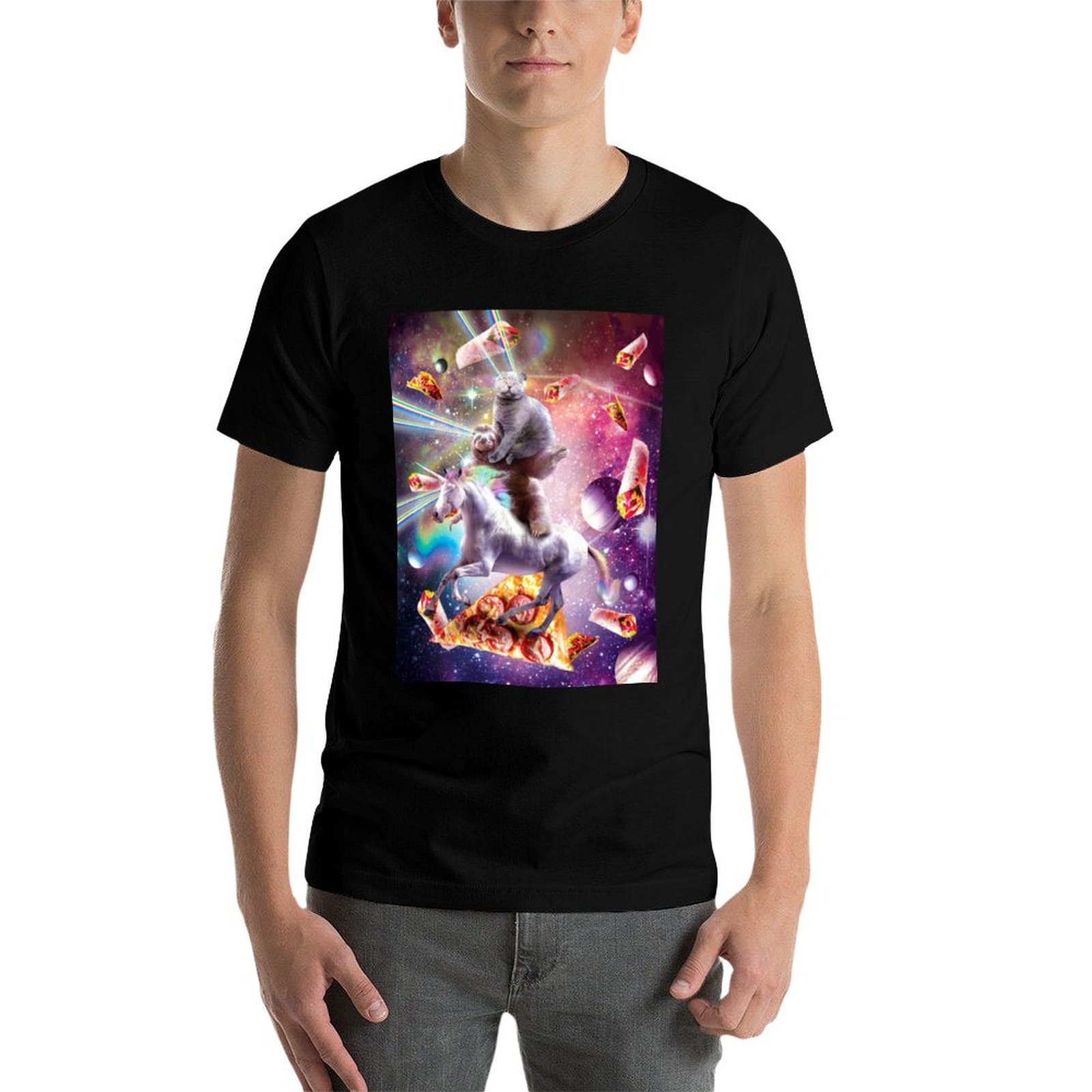 Laser Eyes Space Cat On Sloth  - Industrial Laser Printing review and price
