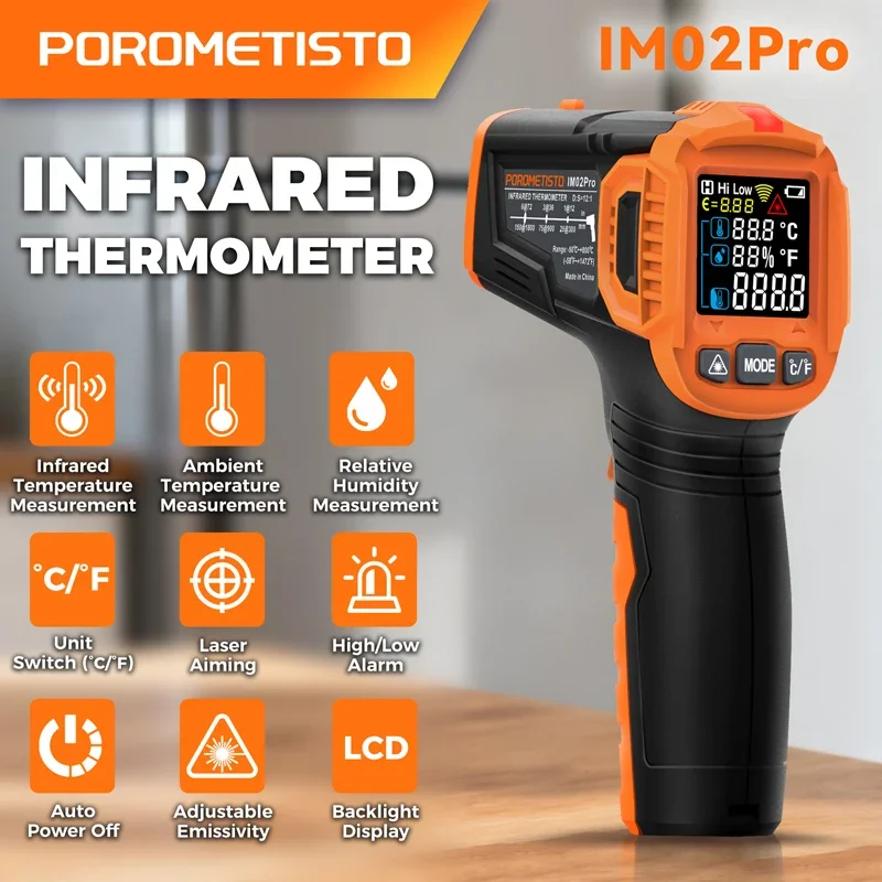 -50~380C Infrared Thermometer  - Industrial Laser Temperature review and price