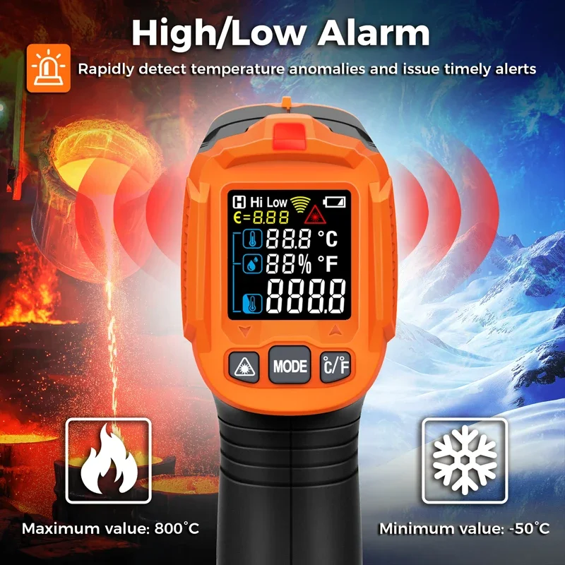 -50~380C Infrared Thermometer  - Industrial Laser Temperature review and price